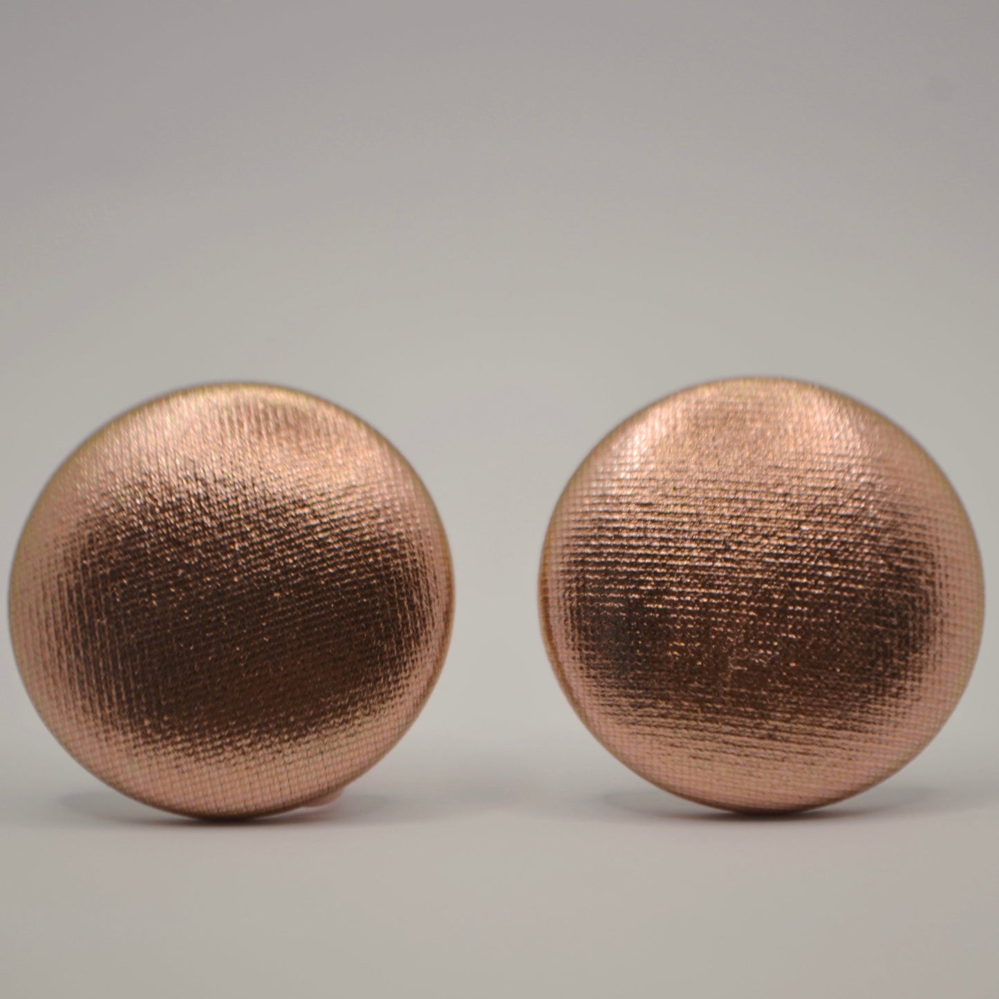 Royal Blue Foil Button Earrings