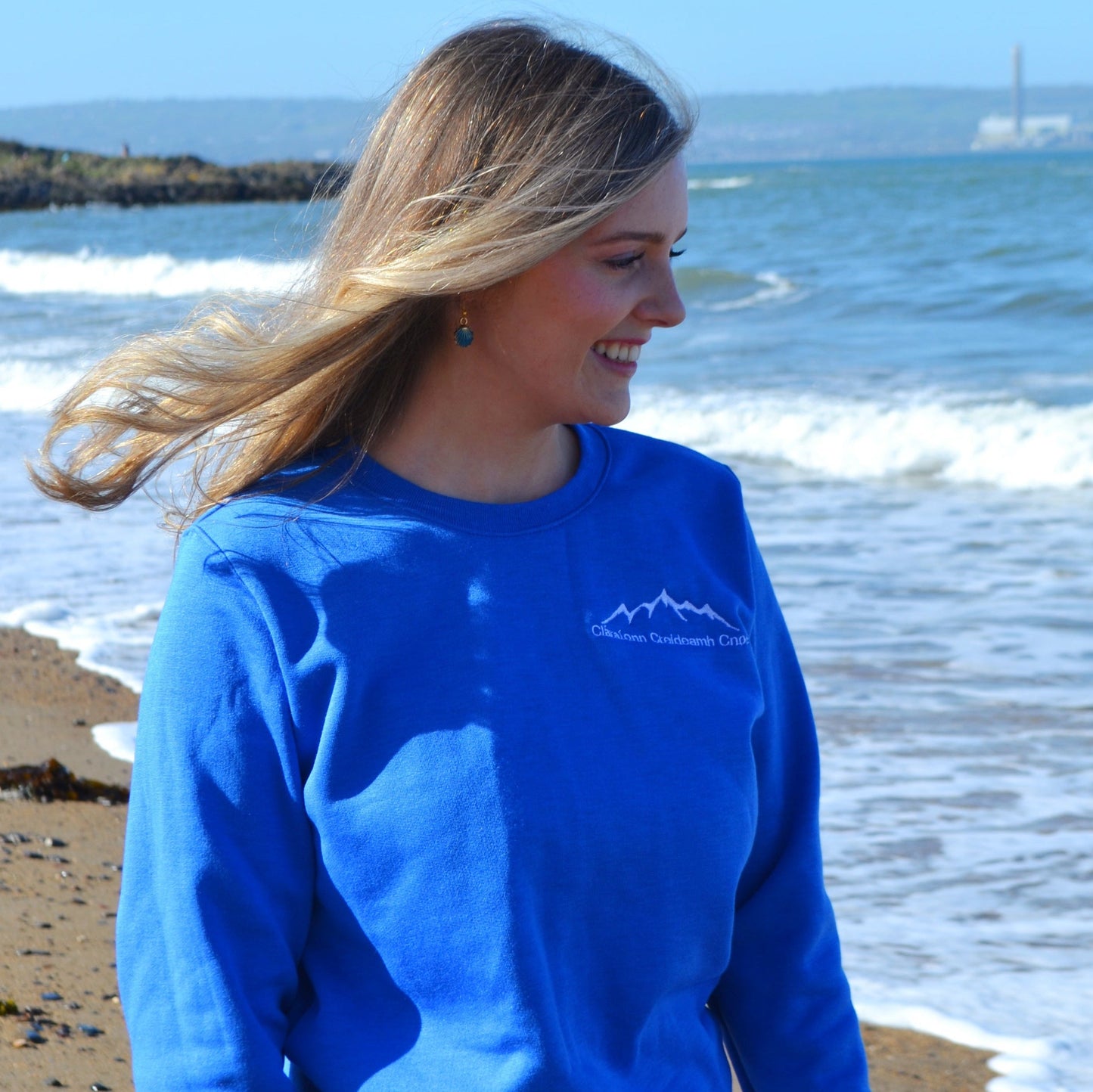 Sea Shell Hook Earrings - Blue