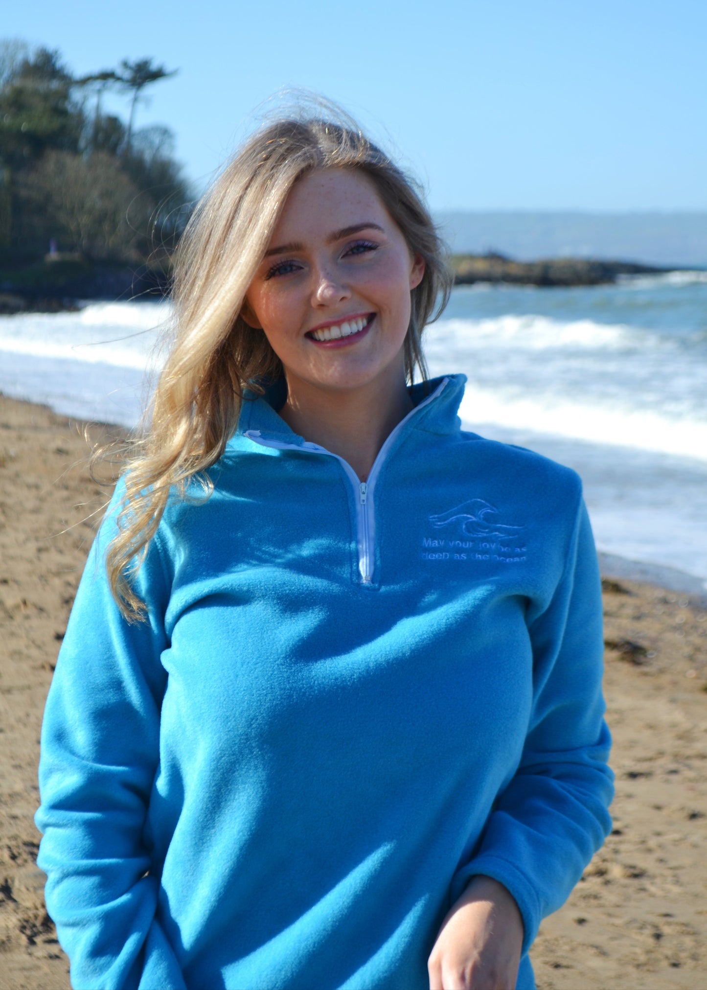Ocean Deep Quarter Zip - Irish Blessing