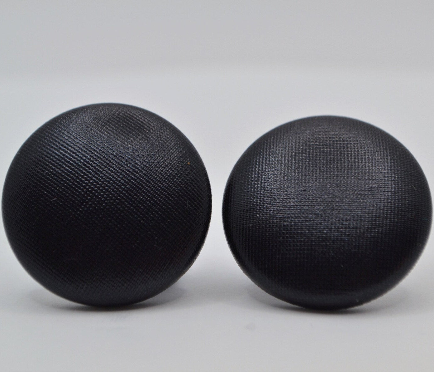 Green Foil Button Earrings