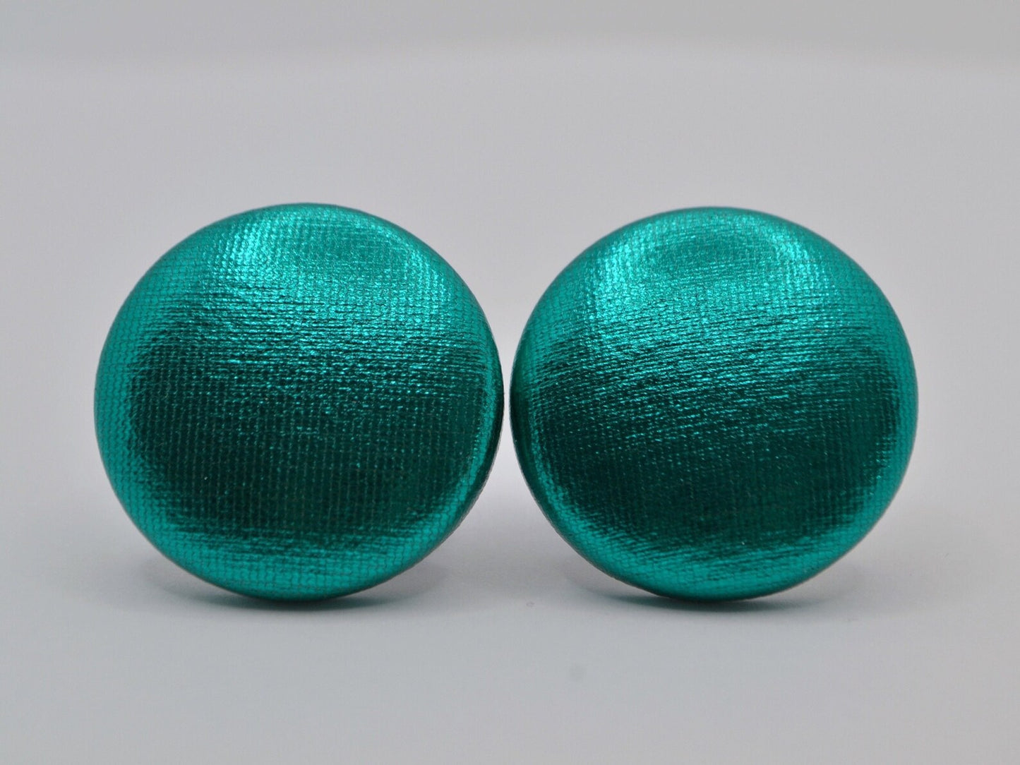 Rose Gold Foil Button Earrings