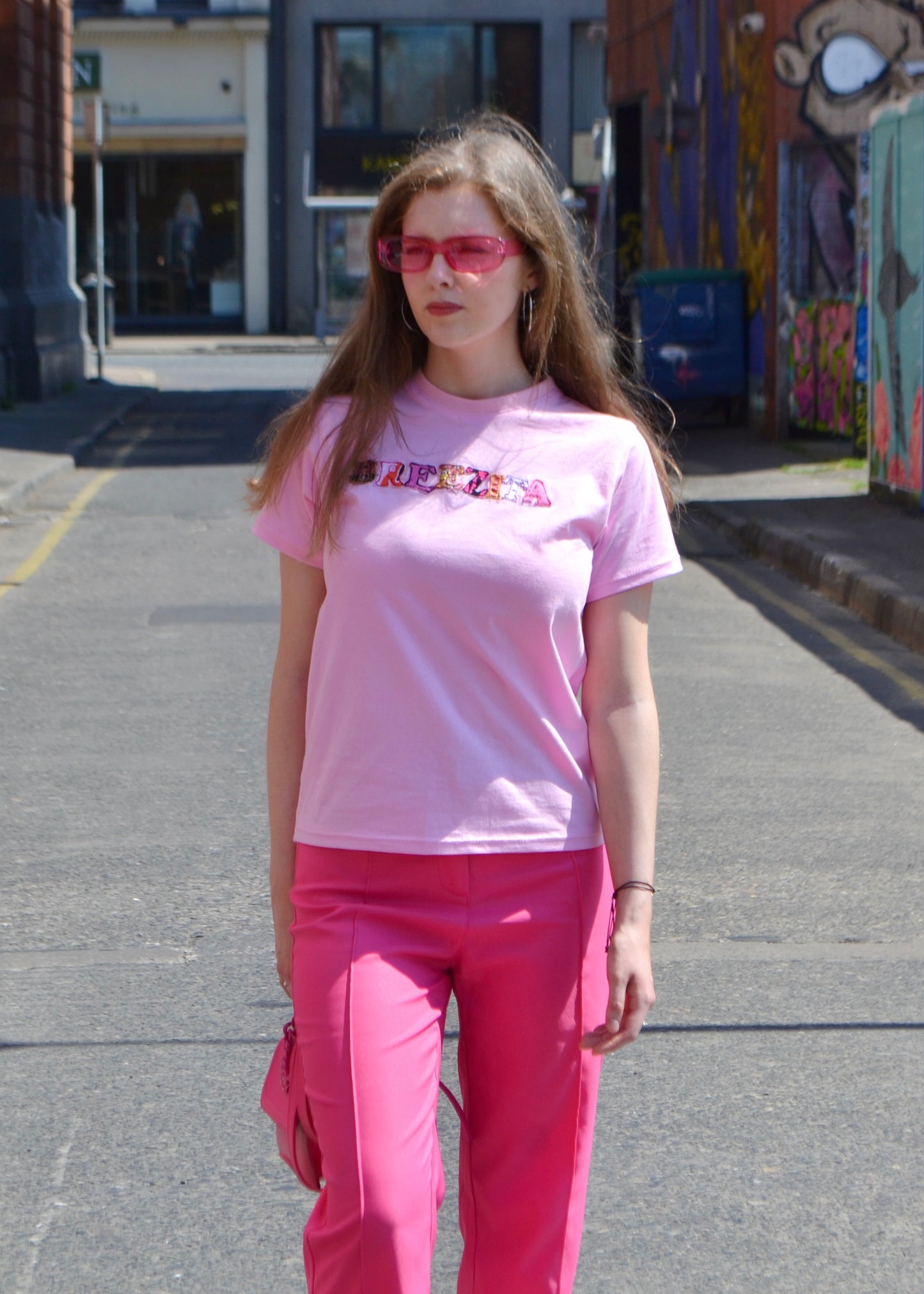 Breezita Y2K T-shirt - Unique Y2K-Inspired Handmade T-Shirt | Sustainable Fashion | Nostalgic Collage Design | Soft and Comfortable Fabric