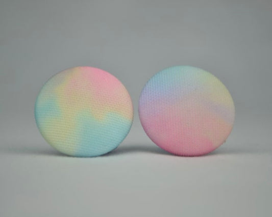 Cloudburst Button Earrings