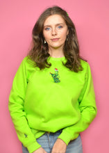 Load image into Gallery viewer, Stealing Christmas Sweatshirt: Lime Green Christmas Jumper