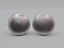 Load image into Gallery viewer, Black Foil Button Earrings