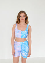 Load image into Gallery viewer, Half and Half Marble Bicycle Shorts