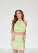 Load image into Gallery viewer, Green Marble Halter Top