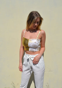 Sunshine Top - half and half strappy top