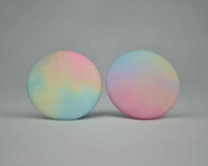 Cloudburst Button Earrings