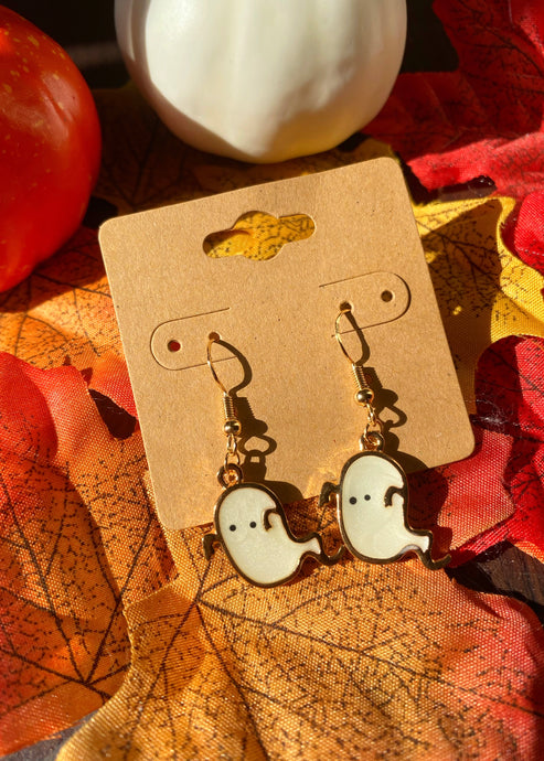 Ghost Hook Earrings - Halloween