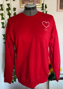 Pre-made Size S Irish Love Heart Sweatshirt