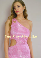 Load image into Gallery viewer, Heart Cutout Top - Glamorous One-Shoulder Top with Sparkling Embroidery Heart Detail - Parties and Special Occasions