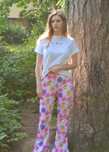 Load image into Gallery viewer, Psychedelic Melted Smiley Flared Trousers