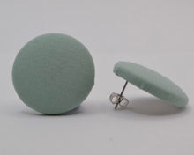 Load image into Gallery viewer, Mint Green Button Earrings