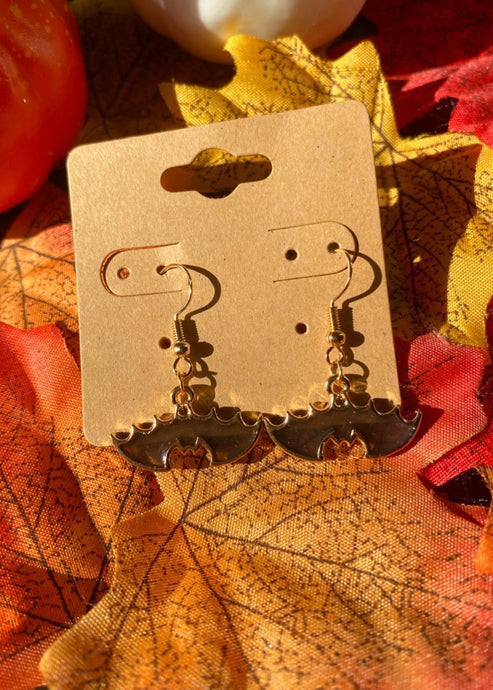 Bat Hook Earrings - Halloween